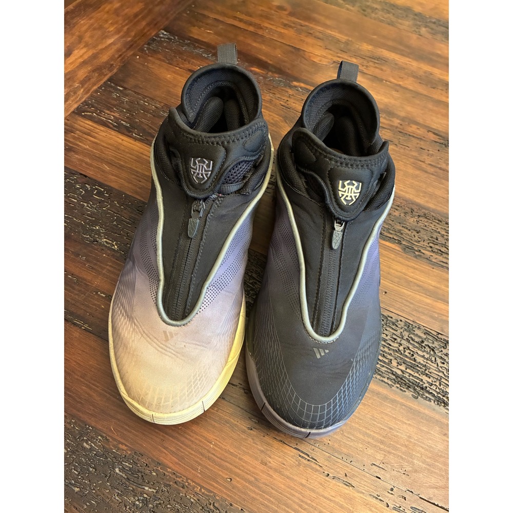 Adidas D.O.N Issue 7 Black Violet Basketball Shoes Men's 10 Preloved With Box - Picture 2 of 5